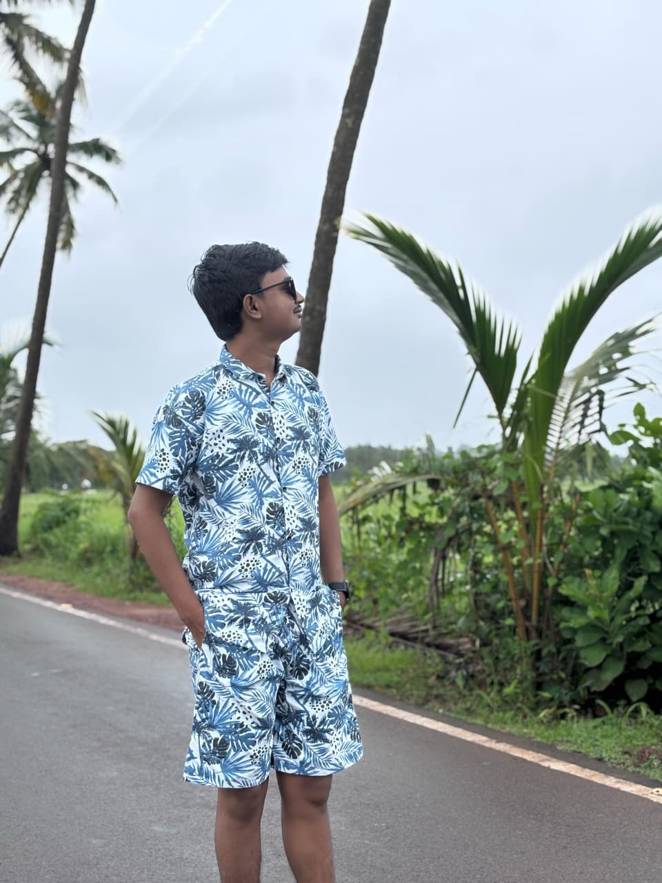 Golden hour on a quiet beach in Goa